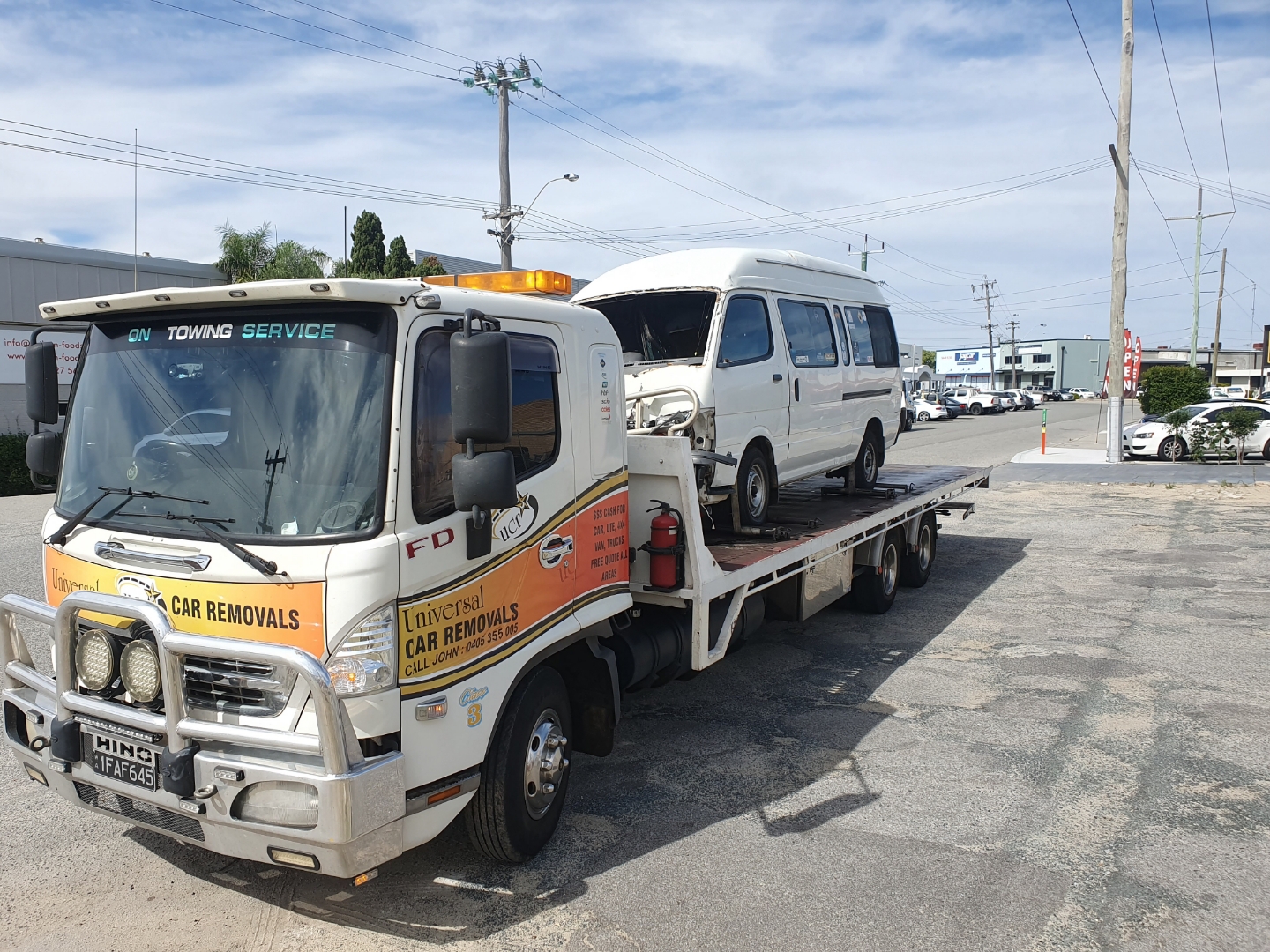 Tow truck towing a mini bus. Perth Towing and Tow Truck Services